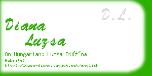 diana luzsa business card